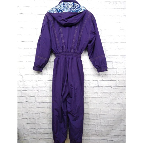 Vintage 80s 90s Powderhorn Ski Suit Purple - Picture 6 of 12